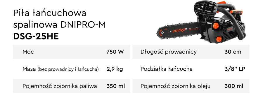 Piła łańcuchowa spalinowa DSG-25HE